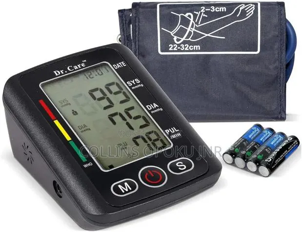 Digital Automatic Blood Pressure Monitor Upper Arm Smart Machine-black · Photo 1