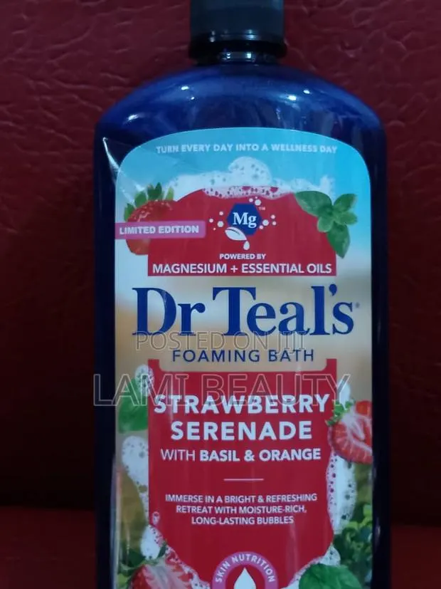 Dr Teal's Foaming Bath Strawberry Serenade With Basil Orange · Photo 1