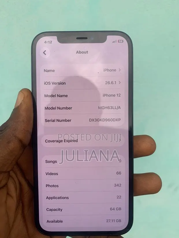 Apple iPhone 12 64 GB Black · Photo 1