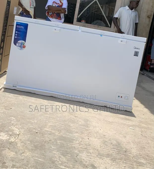 Original White Midea 508l Double Door Chest Freezer · Photo 1