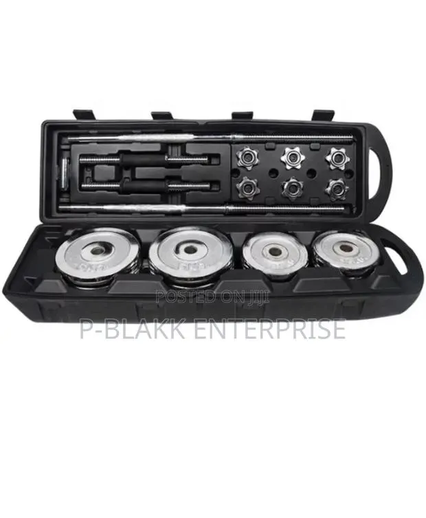 50kg Chrome Barbell and Dumbbell Set
