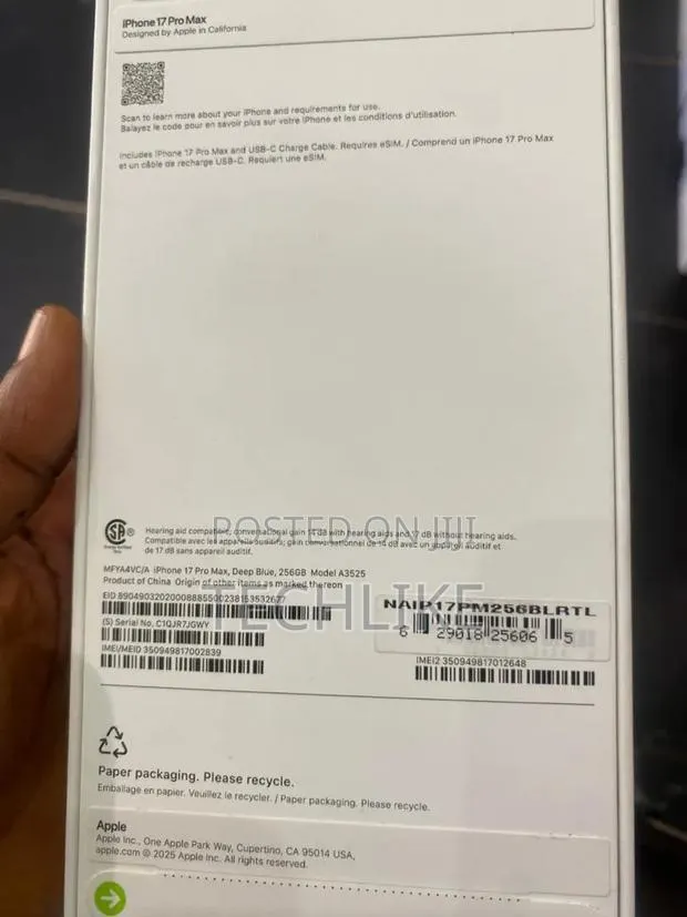 New Apple iPhone 17 Pro Max 256 GB Blue · Photo 1