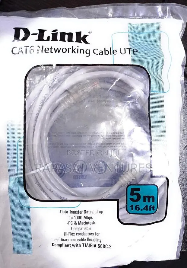 D-Link CAT6 Patch Cable (5m, 16ft) · Photo 1