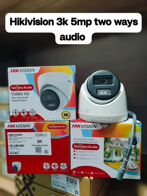 Hikivision Ds-2ce78k0t-LPTS Two Way Audio 5mp Analog CCTV Camera · Photo 1