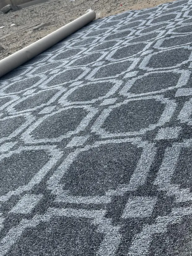 Dark Grey Industrial Carpet With Design for Auditorium and Offices · Photo 1