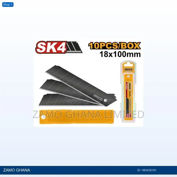 10 PCS 18mm Knife Blades - Hkncb181 · Photo 1