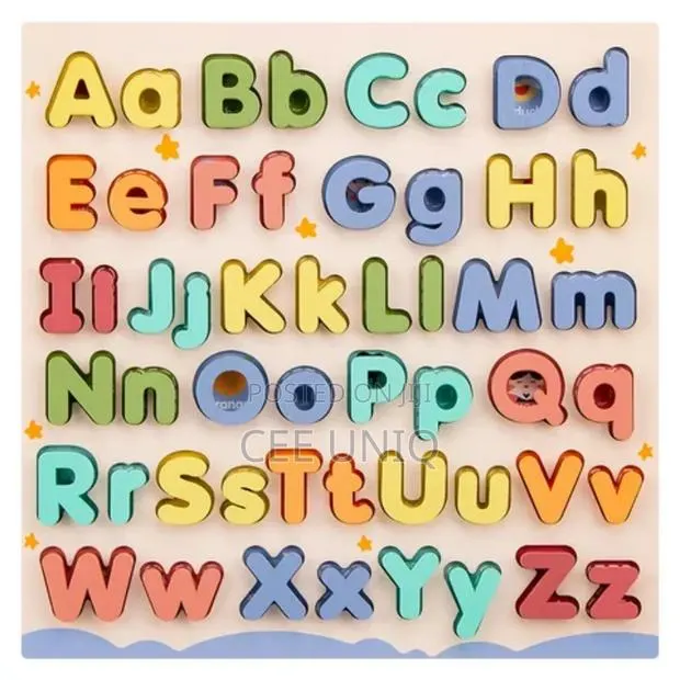 Alphabet Wooden Puzzle Mat · Photo 1