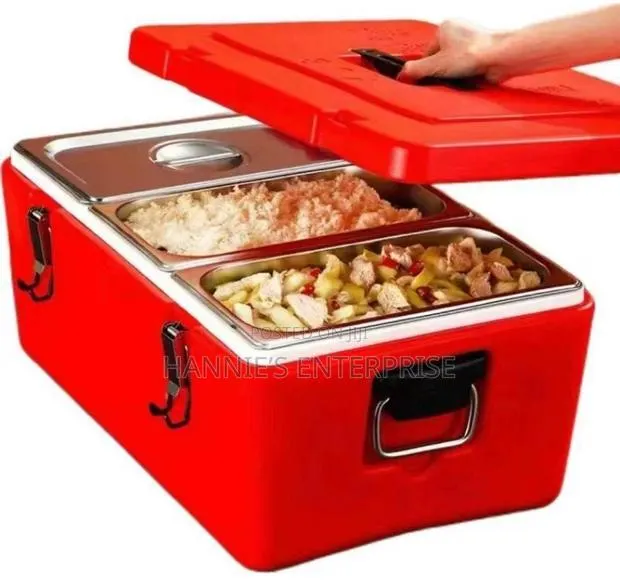 3-Compartment Insulated Food Warmer · Photo 1