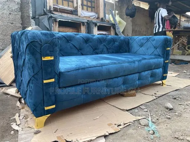Eloquence Blue Massive 3 In 1 Sofa// Solid · Photo 1