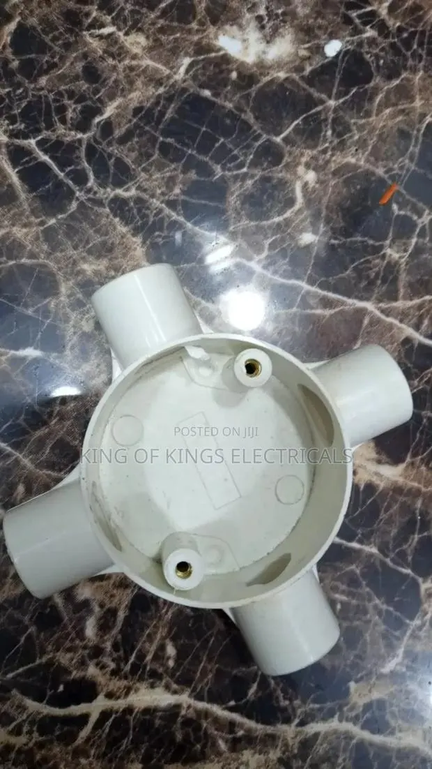 PVC 4-Way Circular Box – Durable and Easy Fitting · Photo 1
