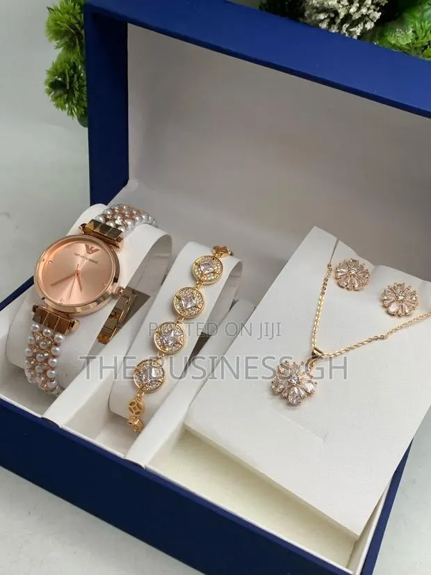 Watch, Bracelet, Necklace and Earring Set for Ladies · Photo 1
