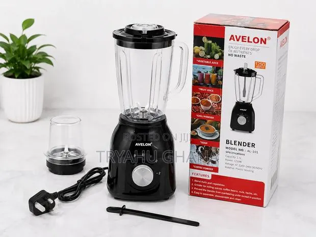 Powerful Avelon 2 in 1 Electric Blender 1.5l 1250w for Sale-Tryahu · Photo 1