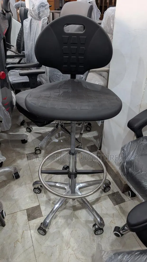 Heavy-Duty Polyurethane Drafting Lab Stool · Photo 1