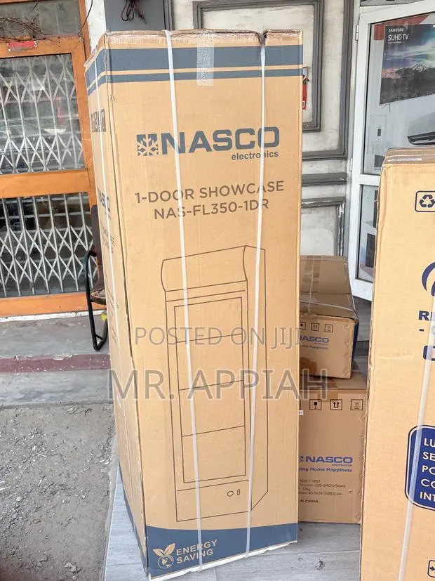 Energy Sufficient Nasco Nas-Fl350-1dr 1 Door Fridge(Glass). · Photo 1