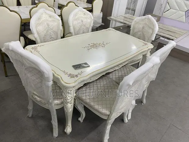 Royal Dining Sets 6 Seater (White Maple)
