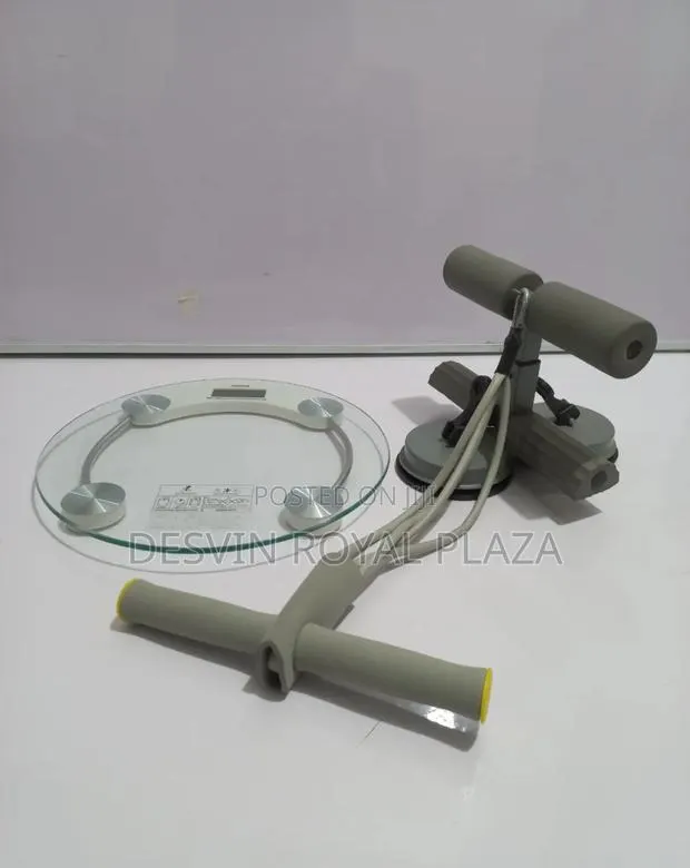 Sit Up Bar With Resistance Band + Digital Weighing Scale · Photo 1
