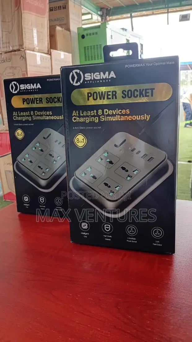 Sigma 8-in-1 Quality Power Socket for Home Appliances · Photo 1