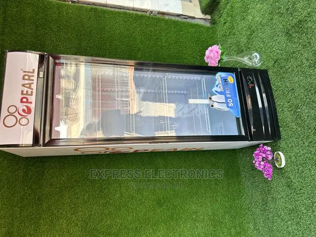 Fast Cool Adjustable Shelves Display Sleek Fridge PVC46 318L · Photo 1