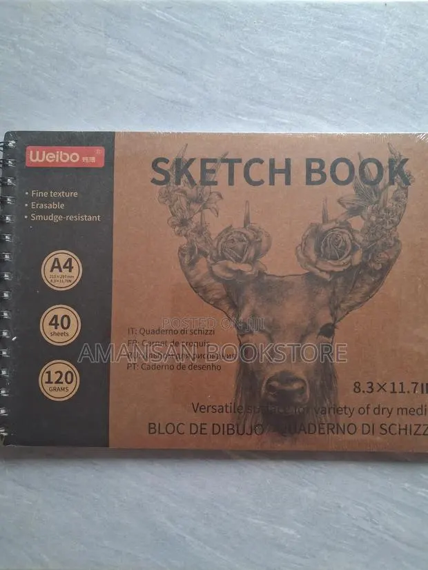Hardcover A4 Sketch Book (40 Sheets, 120 Gsm) · Photo 1