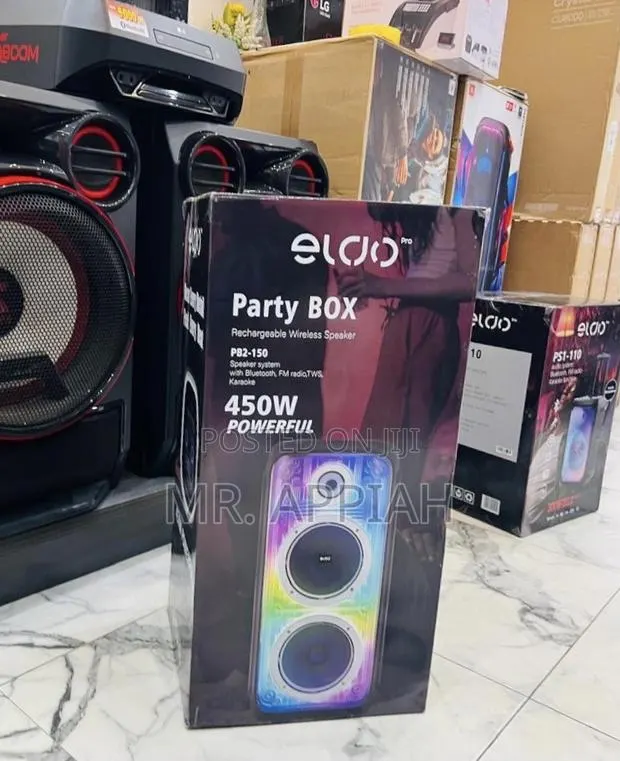 Choose Unique Eldo Pb2-150 Double 8" Party Box Speaker(Black) · Photo 1