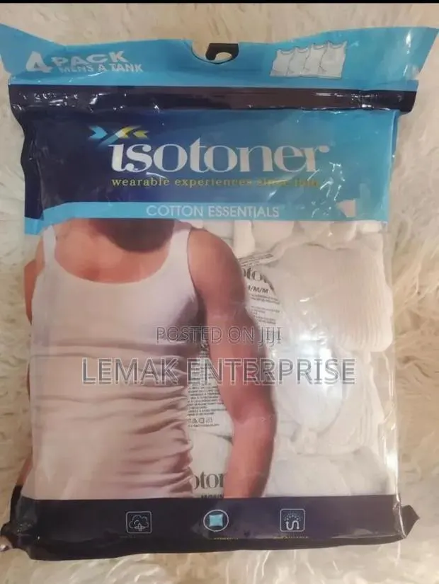 Men's Cotton Singlets/Underwear Medium Size 4 Packs · Photo 1