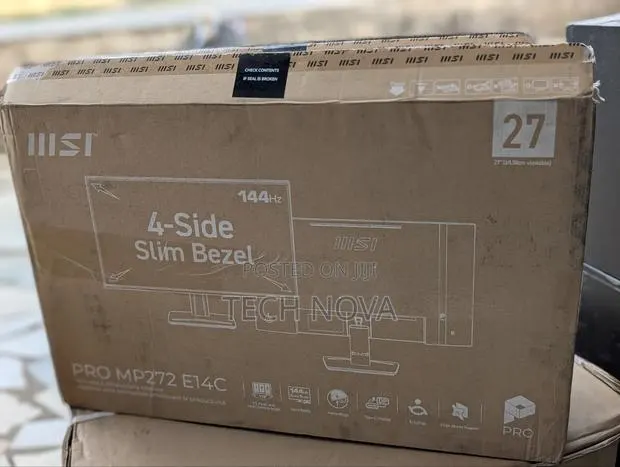 MSI 27" IPS FHD 144Hz 1ms FreeSync Monitor HDR Speakers USB-C HDMI 2.0 · Photo 1