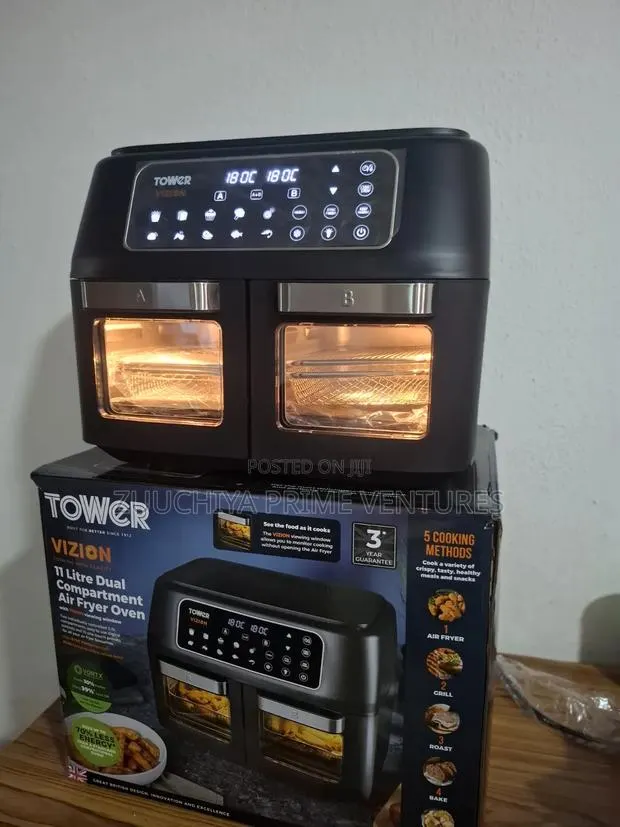 11.L Tower Dual Oven Digital Fryer From Uk