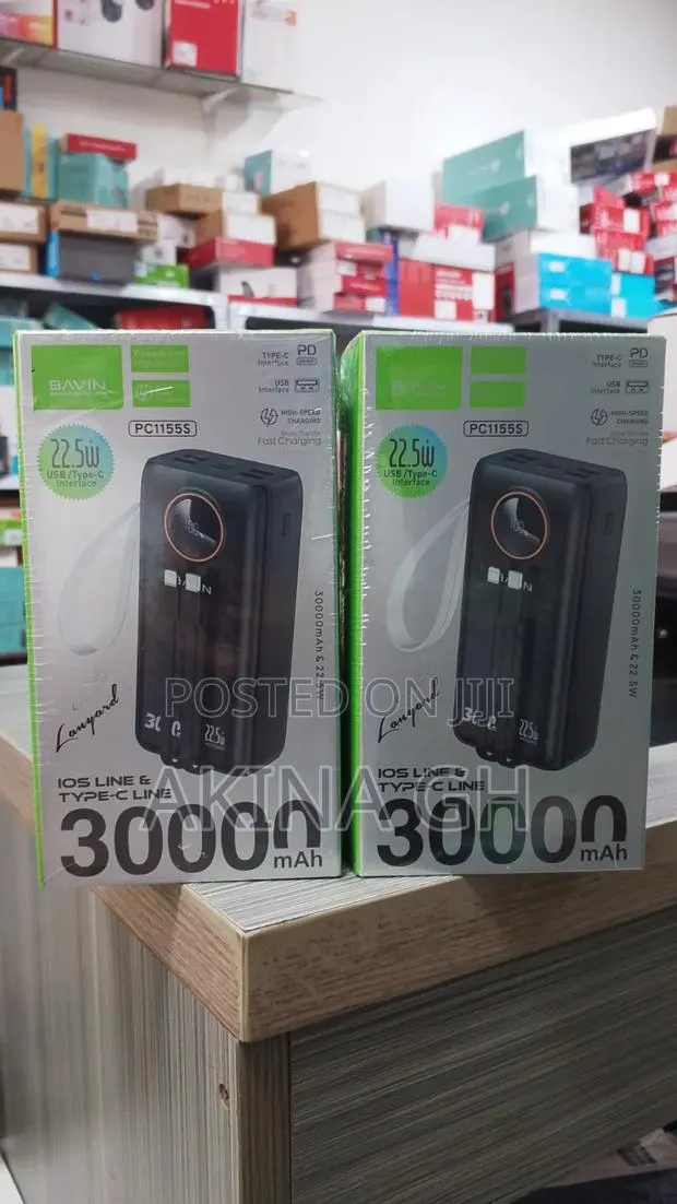 Bavin Fast Charging iOS Line Type C Line 30000mah · Photo 1