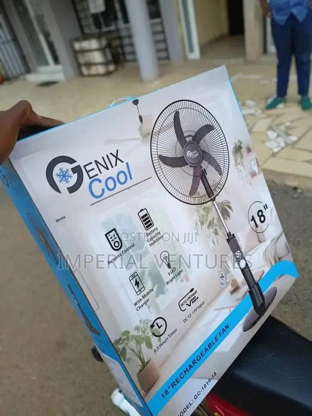 High Efficient 18" Genix Rechargeable Fan · Photo 1