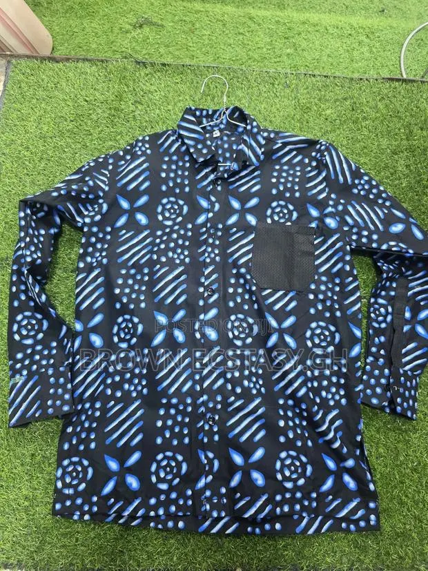 Men's African Print Long Sleeve Shirts (Swipe for More Designs) · Photo 1