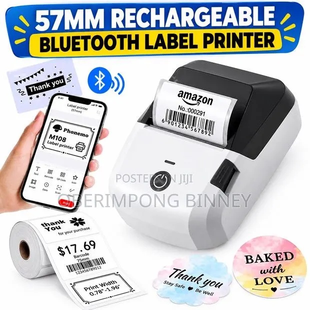 3 Inches Bluetooth and USB Label Printer · Photo 1