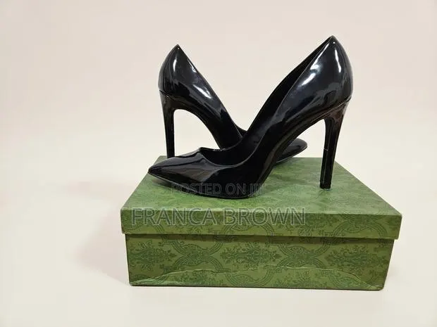 Original DKNY Black Patent Pointed Toe Heels- Pre-Owned · Photo 1