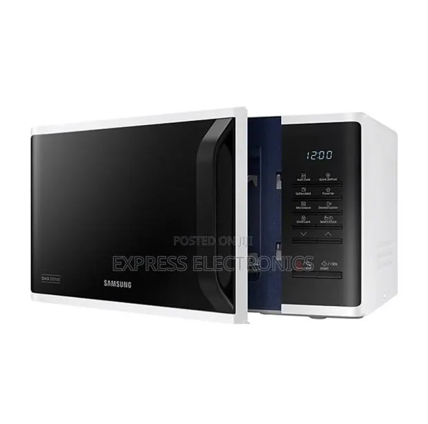Ultra Modern Samsung 23l Ms23k3513aw/Sg Solo Microwave - White · Photo 1