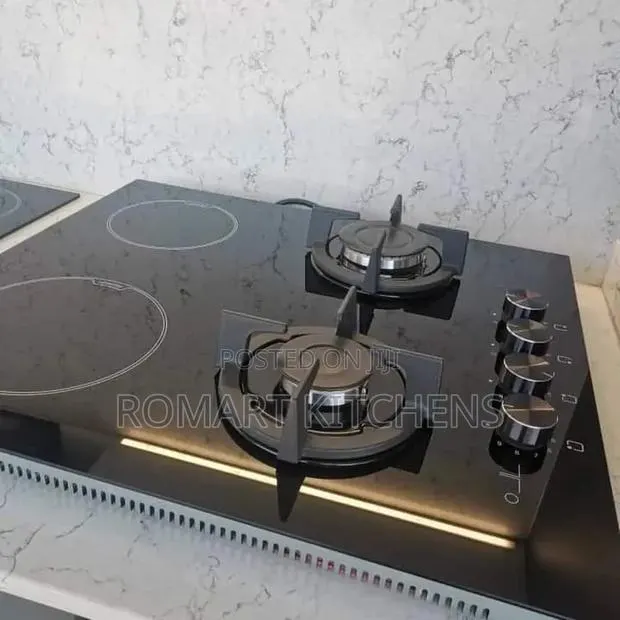 Turkish 60cm Inbuilt Glass Hybrid Burner. 2 Gas and 2 Electric · Photo 1