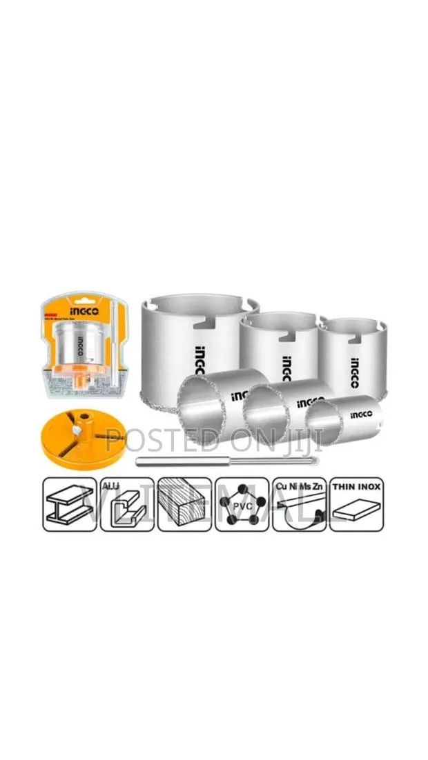 Carbide Gritted Hole Saw Set – P6 (Hsb4061) Ingco · Photo 1