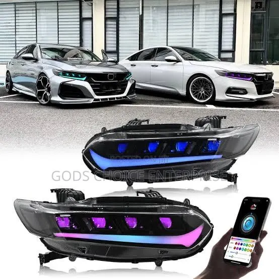 Headlights Accord 2018-2020-2021-2022 Black Ediction · Photo 1