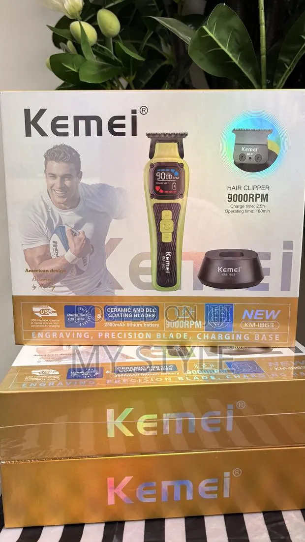 Kemei Cordless Rechargeable Hair Clipper KM-1863 · Photo 1