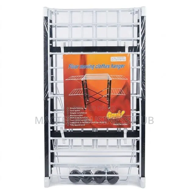 Foldable Floor Moving Clothes Hanger · Photo 1