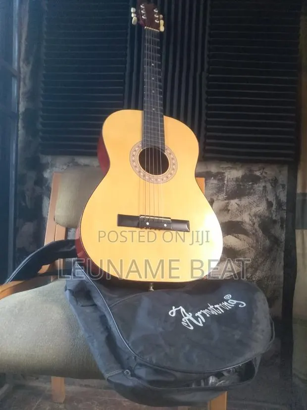 Professional 4x4 38 Inches Acoustic Guitar With Bag and Extra Strings · Photo 1