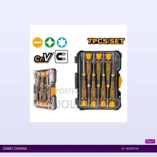 7pcs Precision Screwdriver Set - Hksd0718 · Photo 1