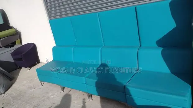 Modern Turquoise Blue Modular Sofa for Sale · Photo 1
