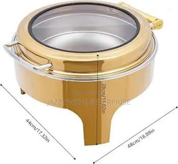 Round Gold Chaffing Dish · Photo 1