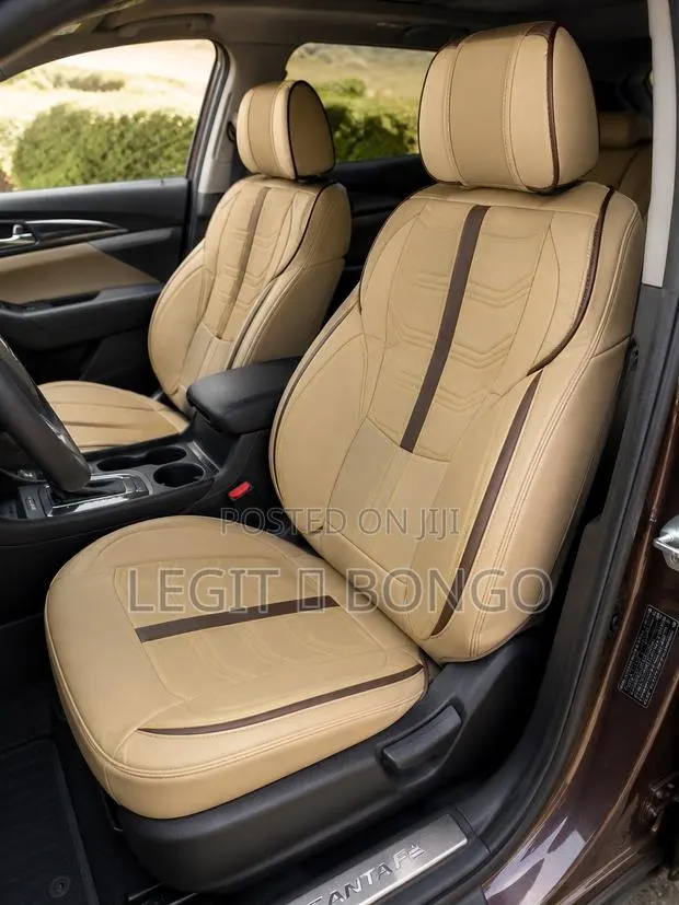 Beige Leather Seat Covers · Photo 1