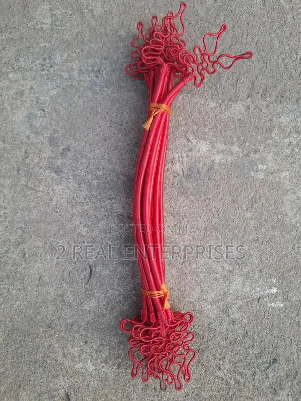 Decorative Red Elastic Napkin Rings Table Setting Ties Bundle Set