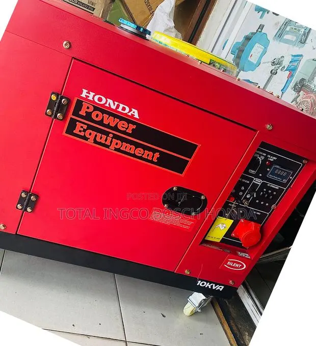 Generator Japan Red Honda Single Phase Silent Type Key Start · Photo 1