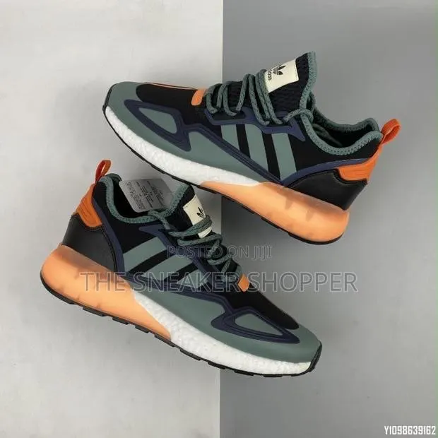Adidas ZX Boost - "Trace Green / Orange · Photo 1