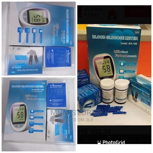 Kh 100 Blood Glucometer With Strips · Photo 1