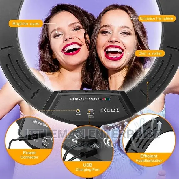 Ring Light LED RGB 22′′ Inches · Photo 1