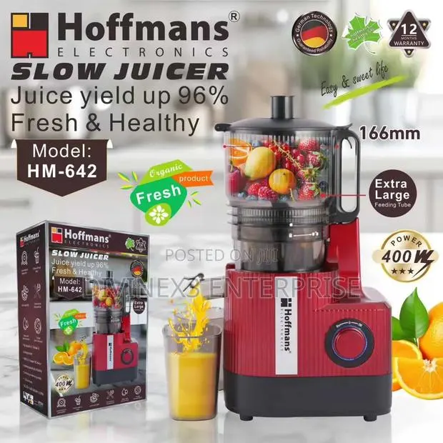 Hoffmans Electronics HM-642 400W Slow Juicer · Photo 1