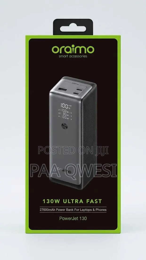 Oraimo PowerJet 130 130W Laptop and Phone Charger · Photo 1